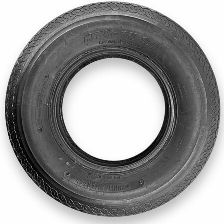 RUBBERMASTER H78-15 ST225/75D15 Highway Rib 8 Ply Tubeless High Speed Trailer Tire 489297